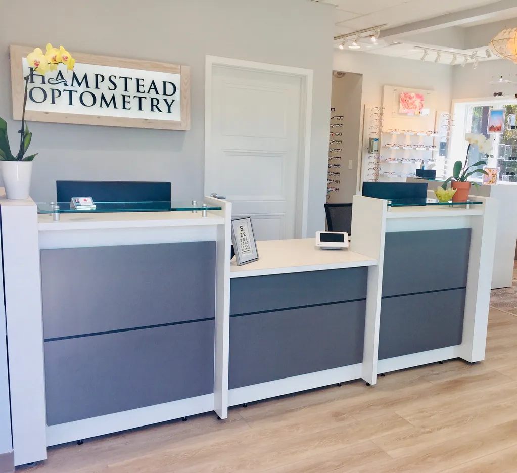 Front desk at Hampstead Optometry